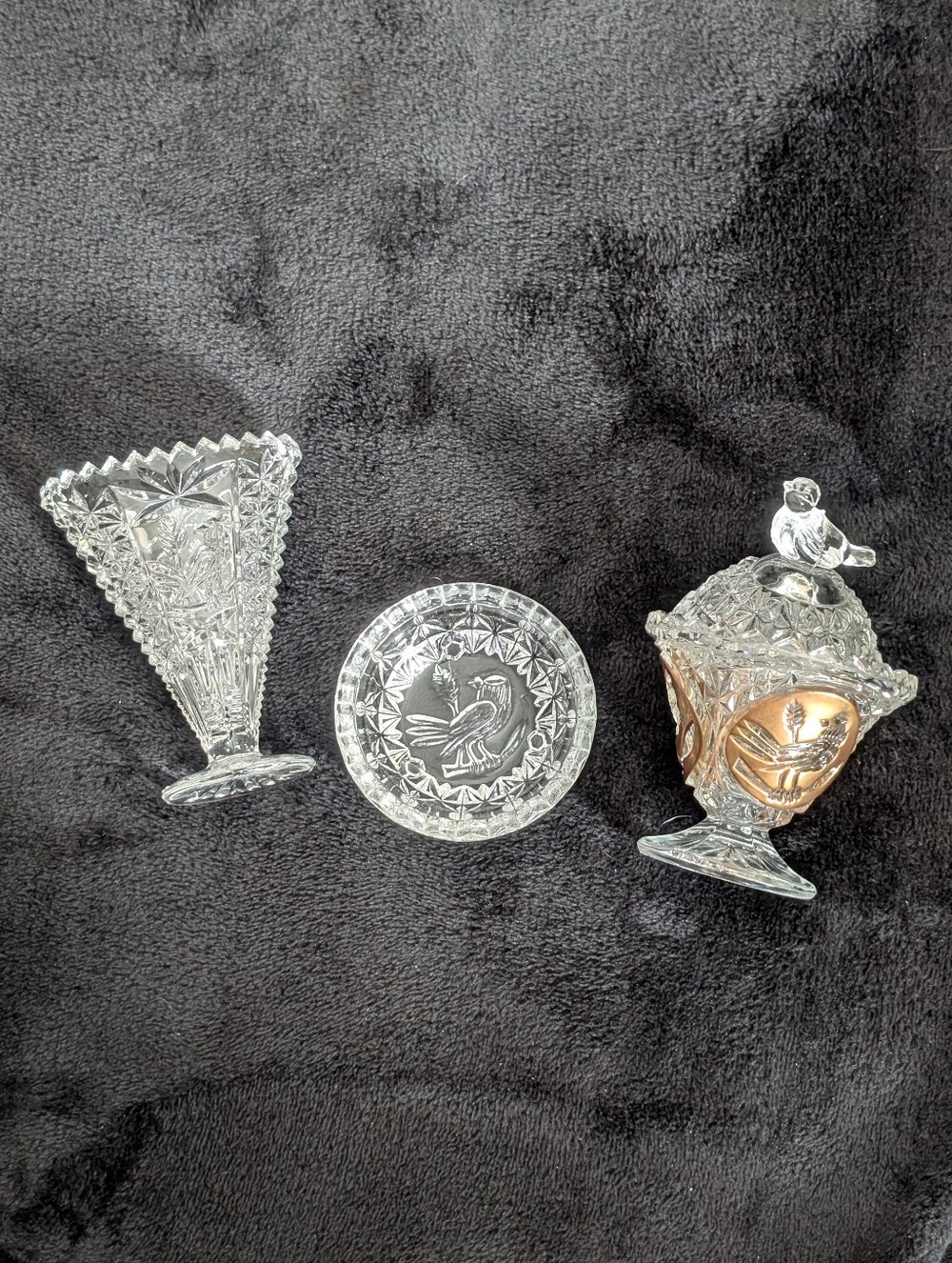 3 Piece Hofbauer Crystal Byrdes Collection Set